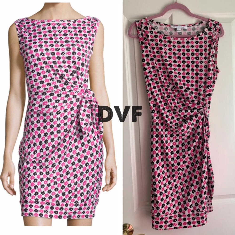 ✨EUC Diane von furstenberg print dress 12✨